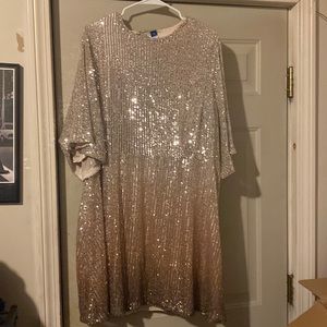 Ombré gold dress 3x old navy